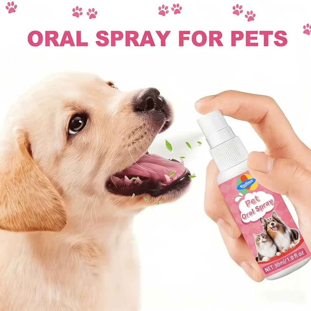 Teeth Whitening Mouthwash - Semprotan Mulut Hewan Peliharaan Anjing Kucing