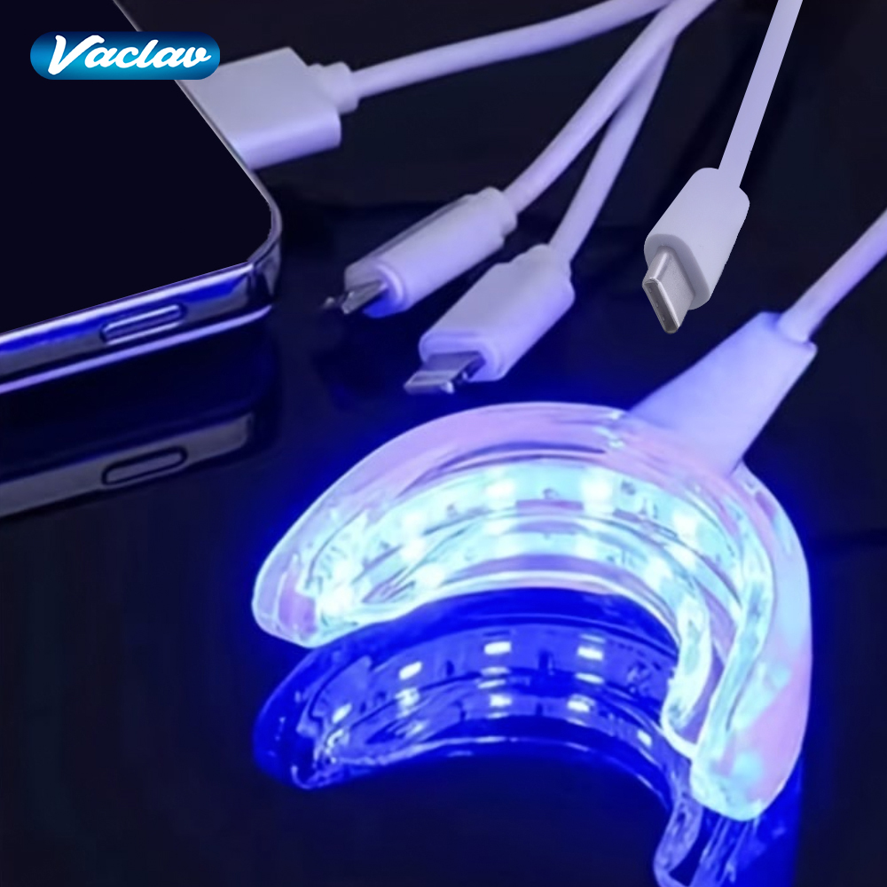 Teeth Whitening Uv - Kit Pemutih Gigi Vaclav 16 LED,