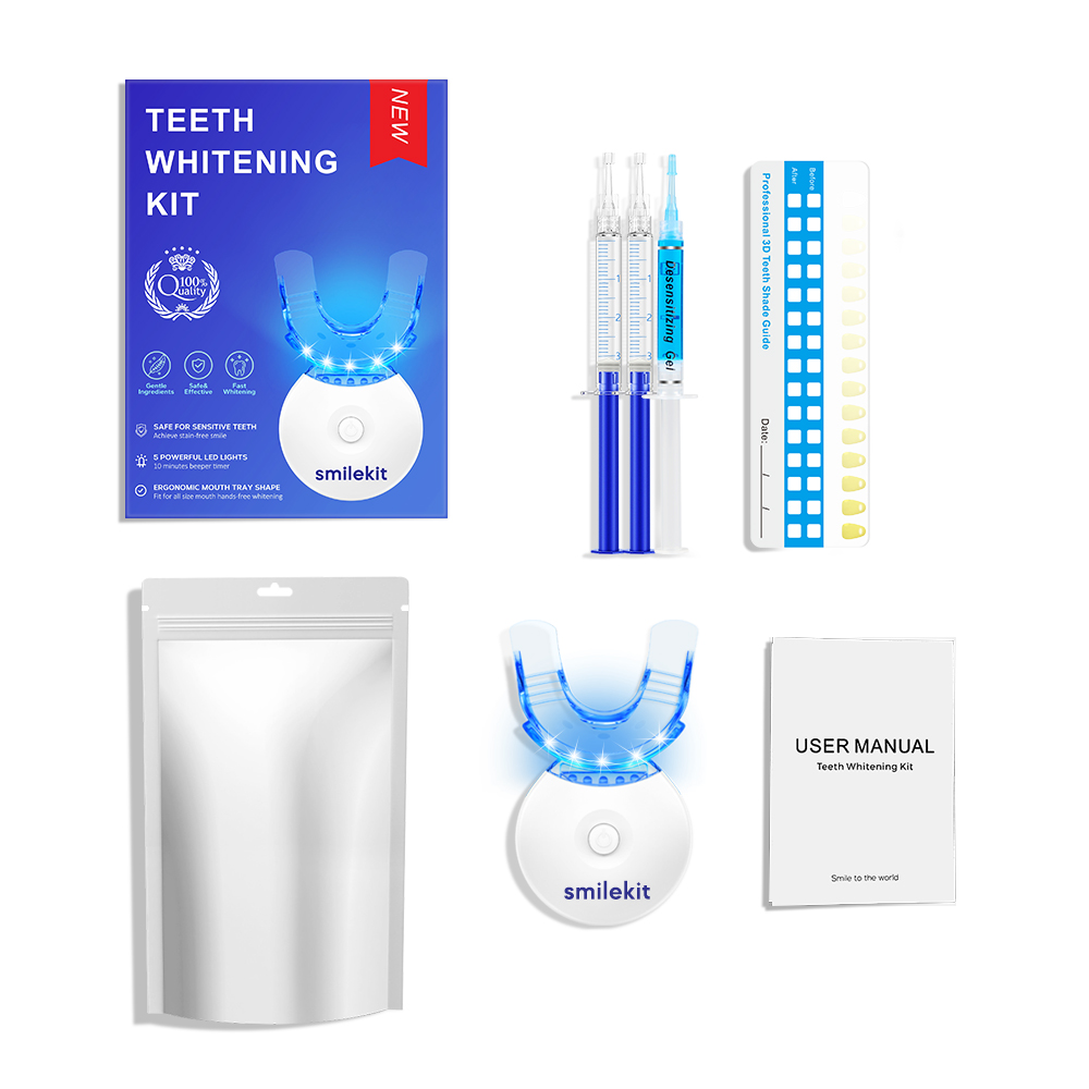 Whitening Mouthwash - Kit pemutih gigi-5X lampu LED pemutih