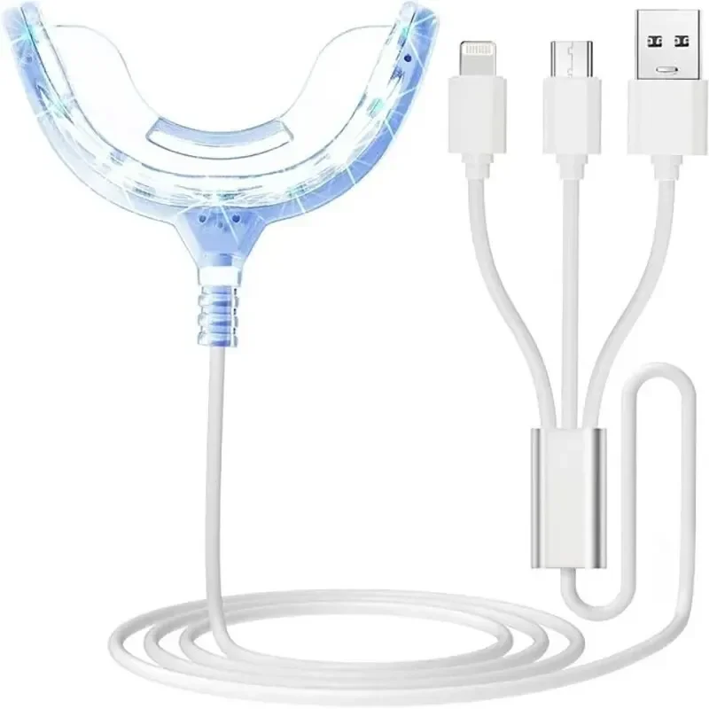 Teeth Whitening Uv - Lampu gigi pemutih sinar biru portabel,