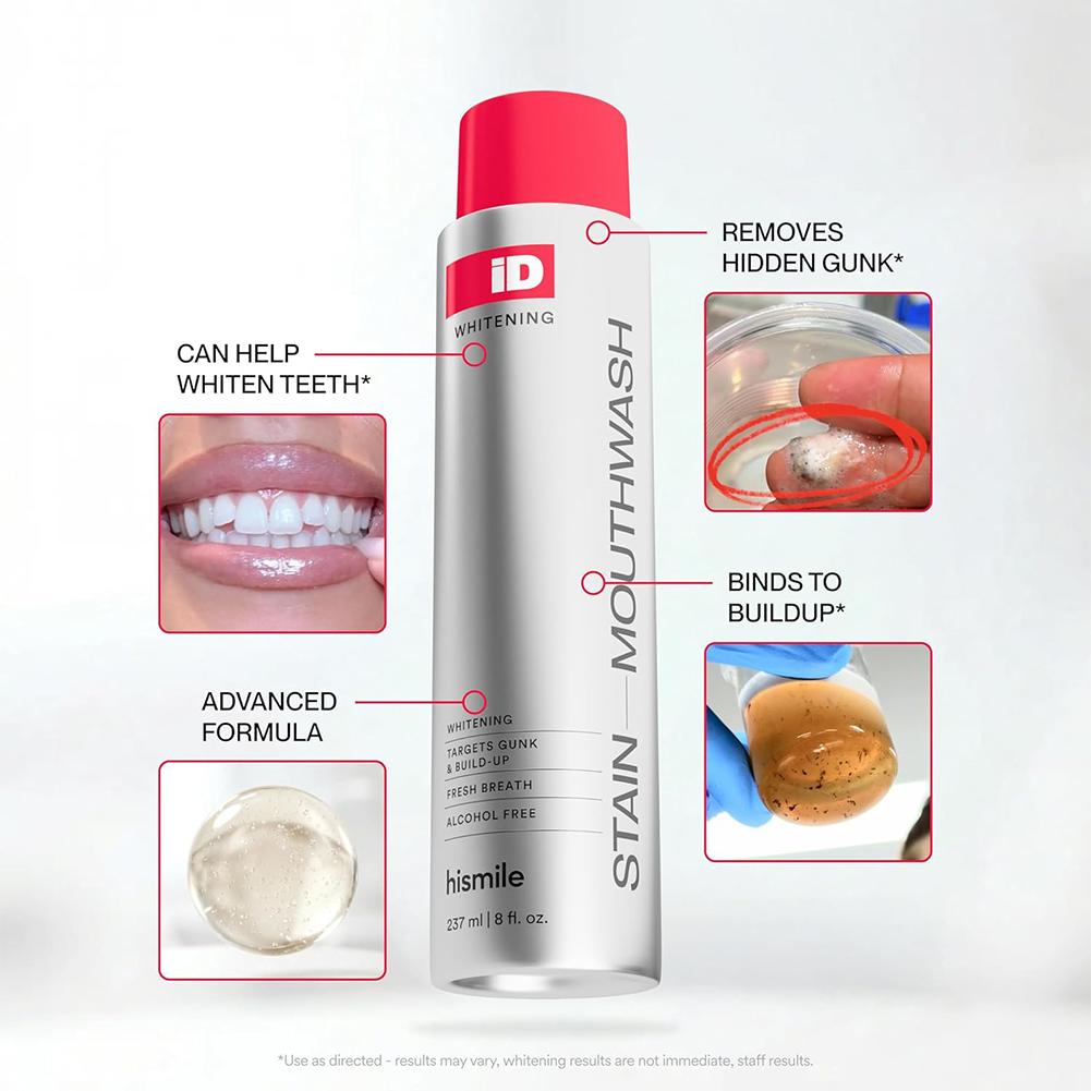 Teeth Whitening Mouthwash - Hismile iD Obat Kumur Bebas Alkohol