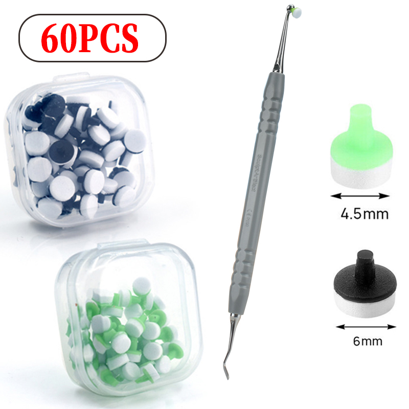 Teeth Whitening Veneers - Alat pemutih gigi, 60 buah/kotak Resin