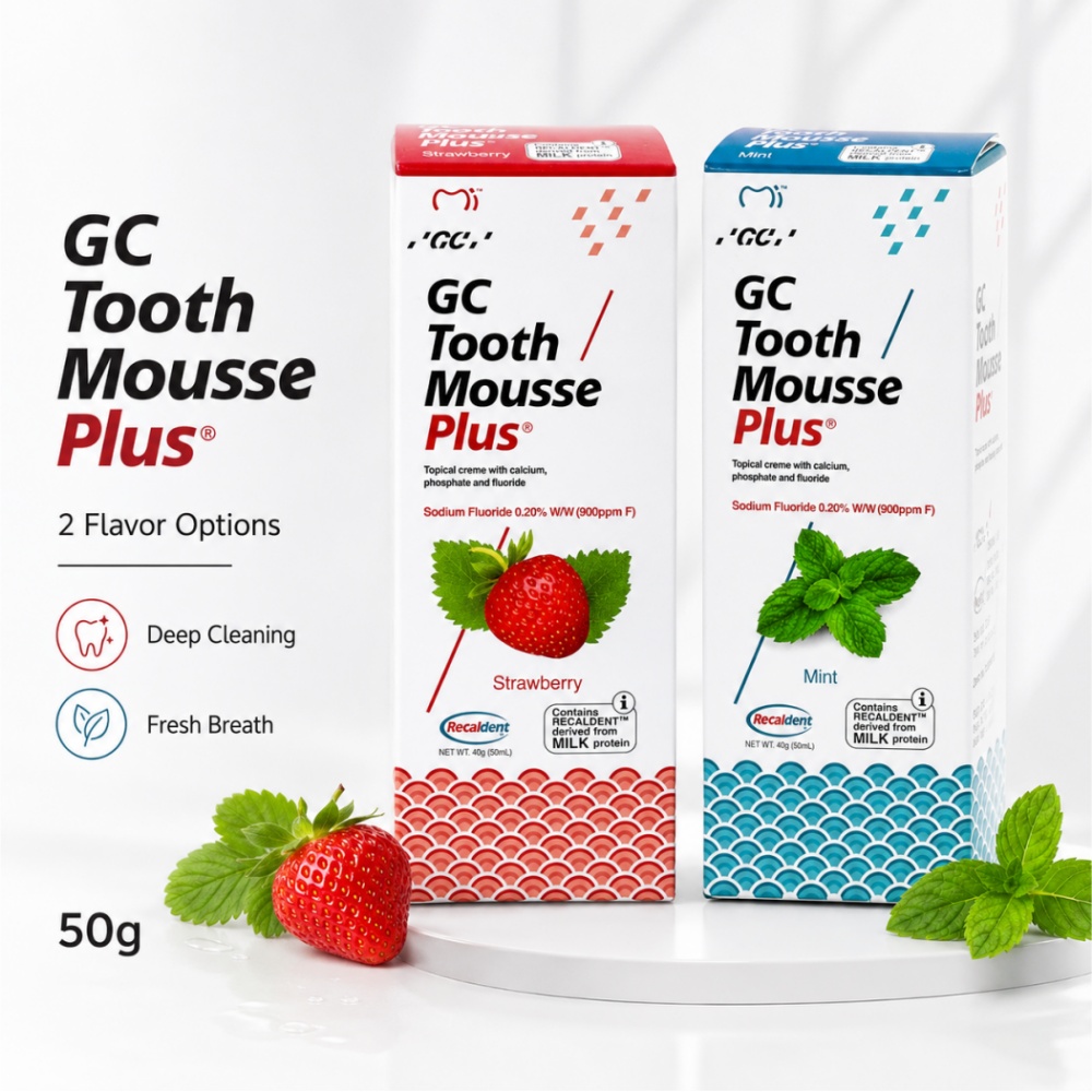 Teeth Whitening Mousse - GCTooth Mousse Plus Rasa Mint Strawberry