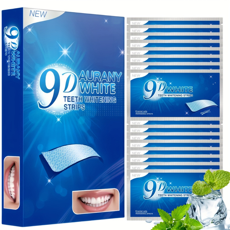 Whitening Mouthwash - 21 Pasang Strip Pemutih Gigi Putih