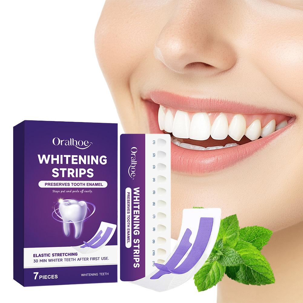 Teeth Whitening Quick - Strip Pemutih Gigi Ungu Formula Lembut