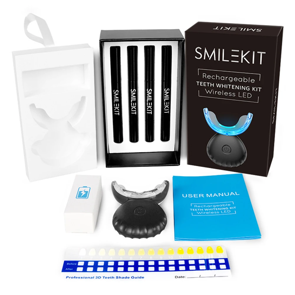 Whitening Mouthwash - Kit pemutih gigi Mini 16 LED