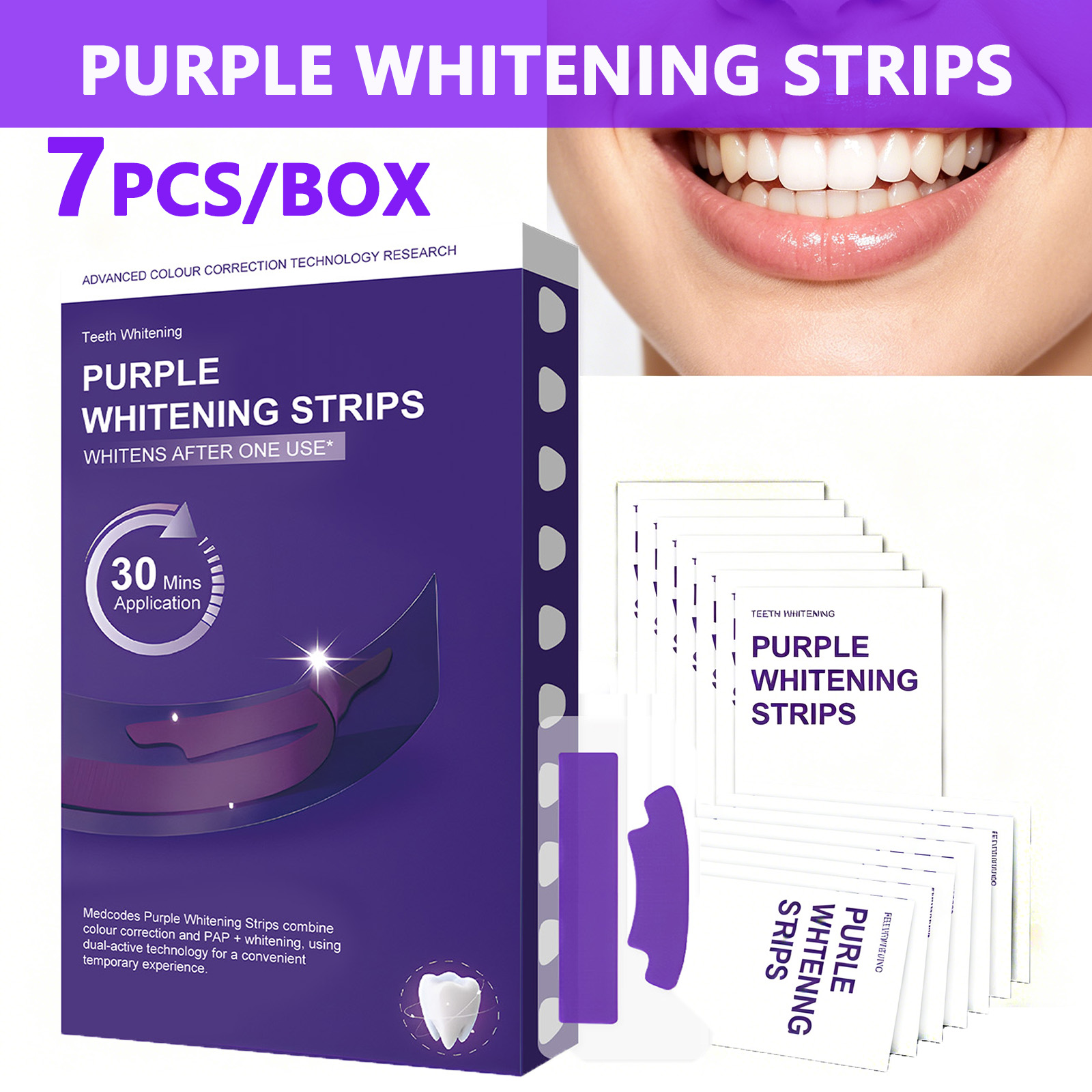 Teeth Whitening Quick - Strip Pemutih Gigi Ungu – Penghilang