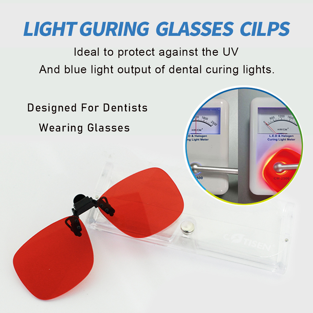 Teeth Whitening Uv - Peralatan Gigi Klip UV Kacamata Lensa