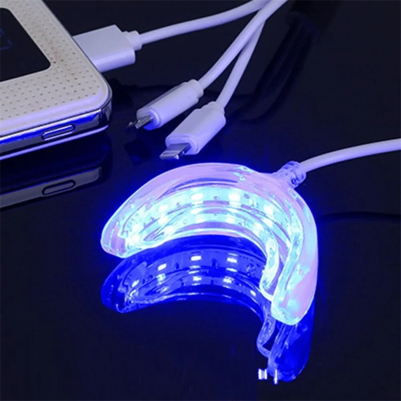 Teeth Whitening Uv - Akselerator pemutih gigi, lampu biru LED