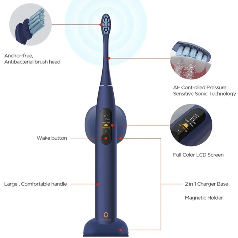Oclean X Pro Sonic Sikat Gigi  - Teeth Whitening App ulasan dan harga