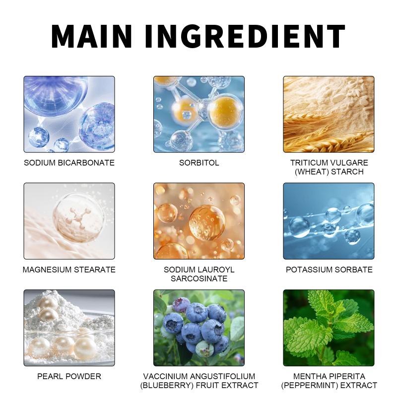 Bubuk Gigi Soda Kue Blueberry  - Teeth Whitening With Baking Soda ulasan dan harga