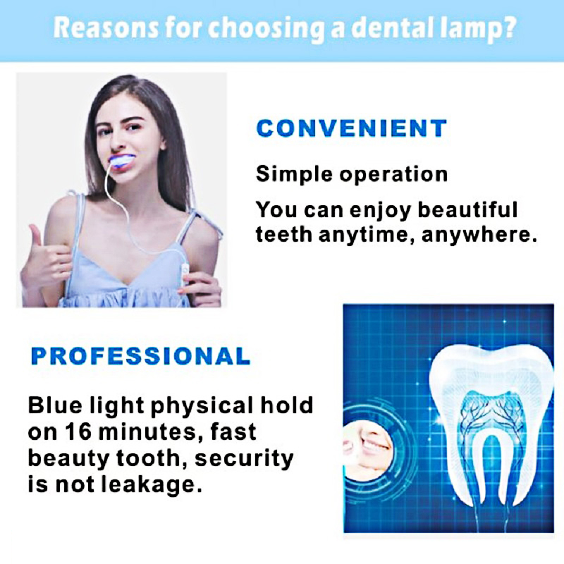 Lampu gigi pemutih sinar biru  - Teeth Whitening Uv ulasan dan harga