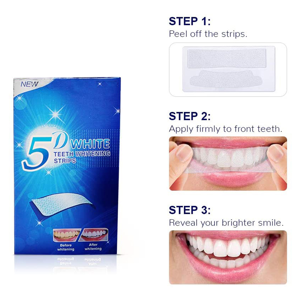 Strip Pemutih Gigi 5D Gel Pemu - Teeth Whitening Gel Refills ulasan dan harga