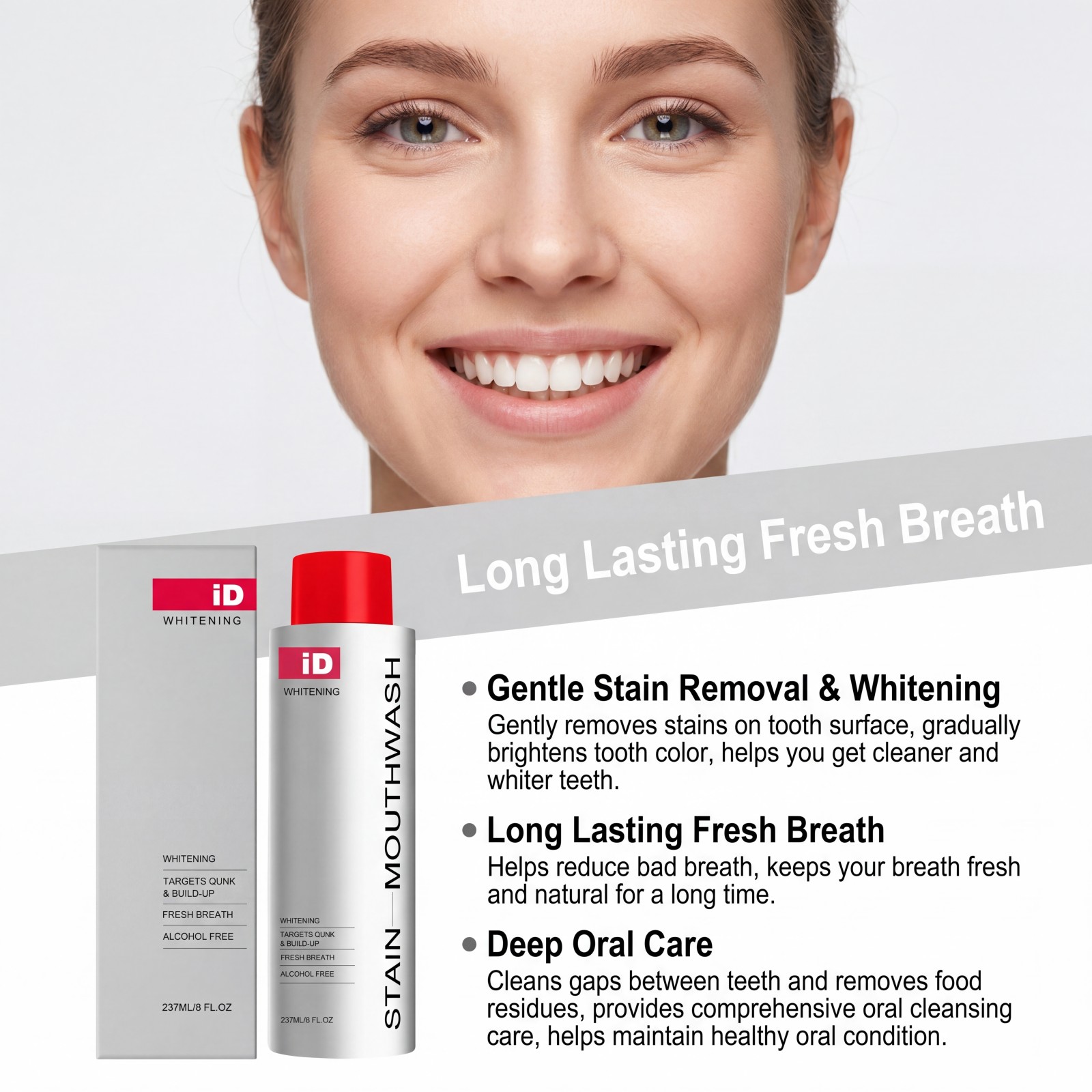 Pencuci Mulut Pemutih Baru 202 - Whitening Mouthwash ulasan dan harga