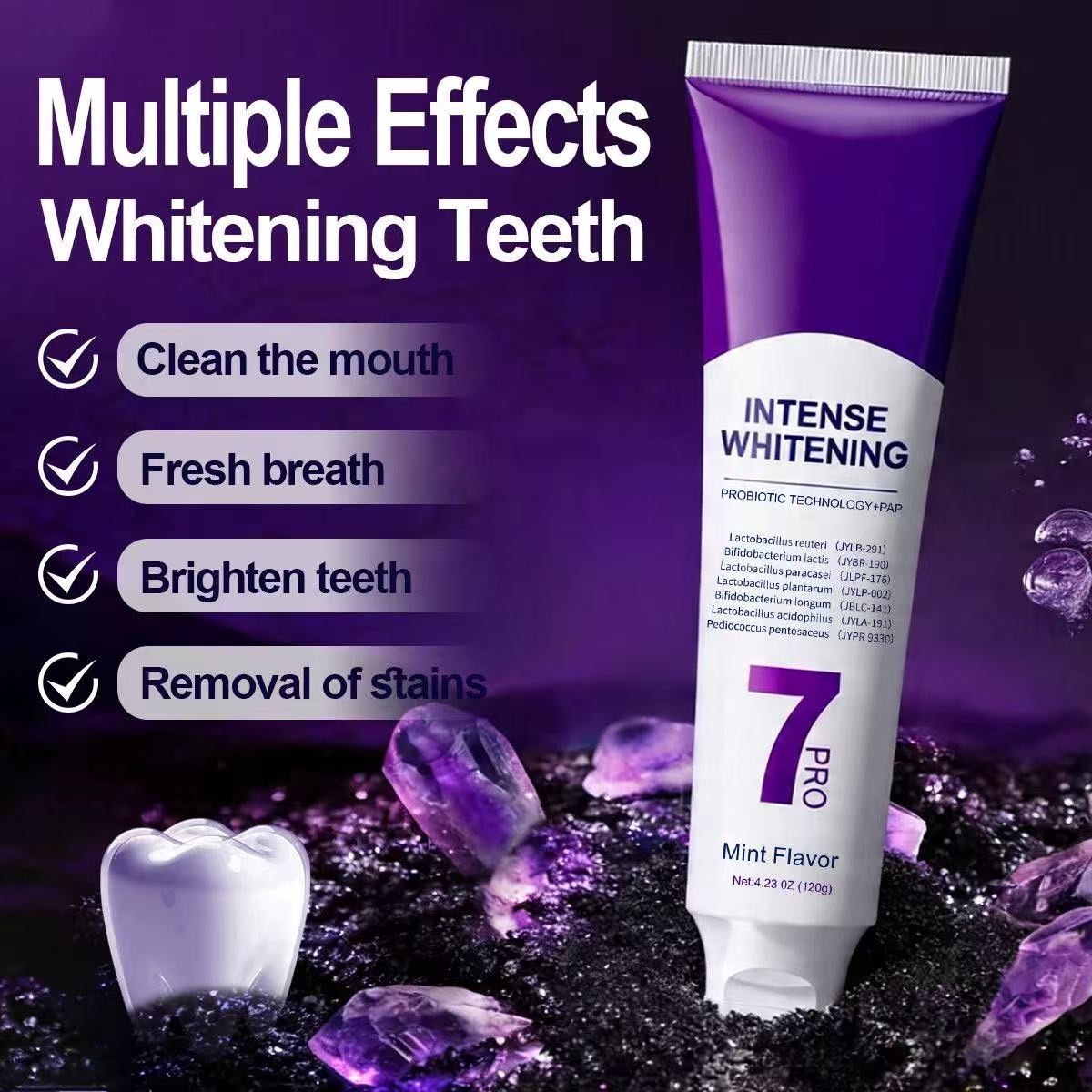 Pasta Gigi Pemutih Probiotik 7 - Teeth Whitening Treatment ulasan dan harga