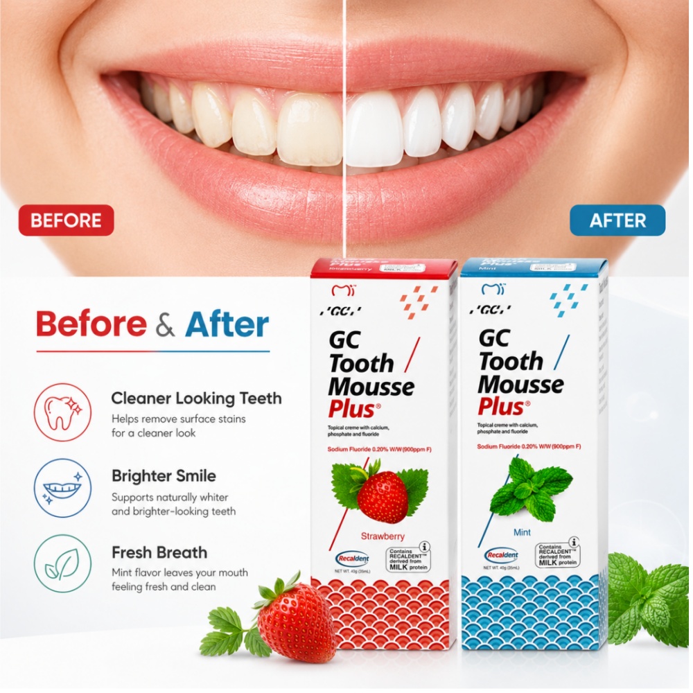 GCTooth Mousse Plus Rasa Mint  - Teeth Whitening Mousse ulasan dan harga