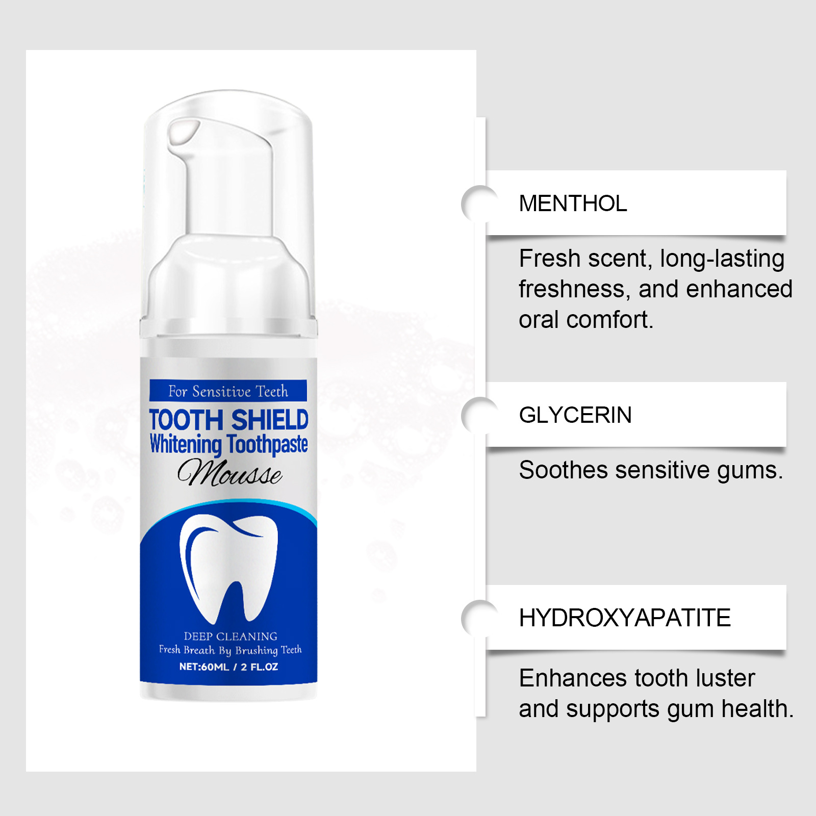 Pasta Gigi Pemutih Cerah Hydro - Teeth Whitening Mousse ulasan dan harga