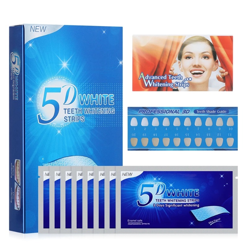 Strip pemutih gigi 5D, Strip G - Teeth Whitening Gel Refills ulasan dan harga