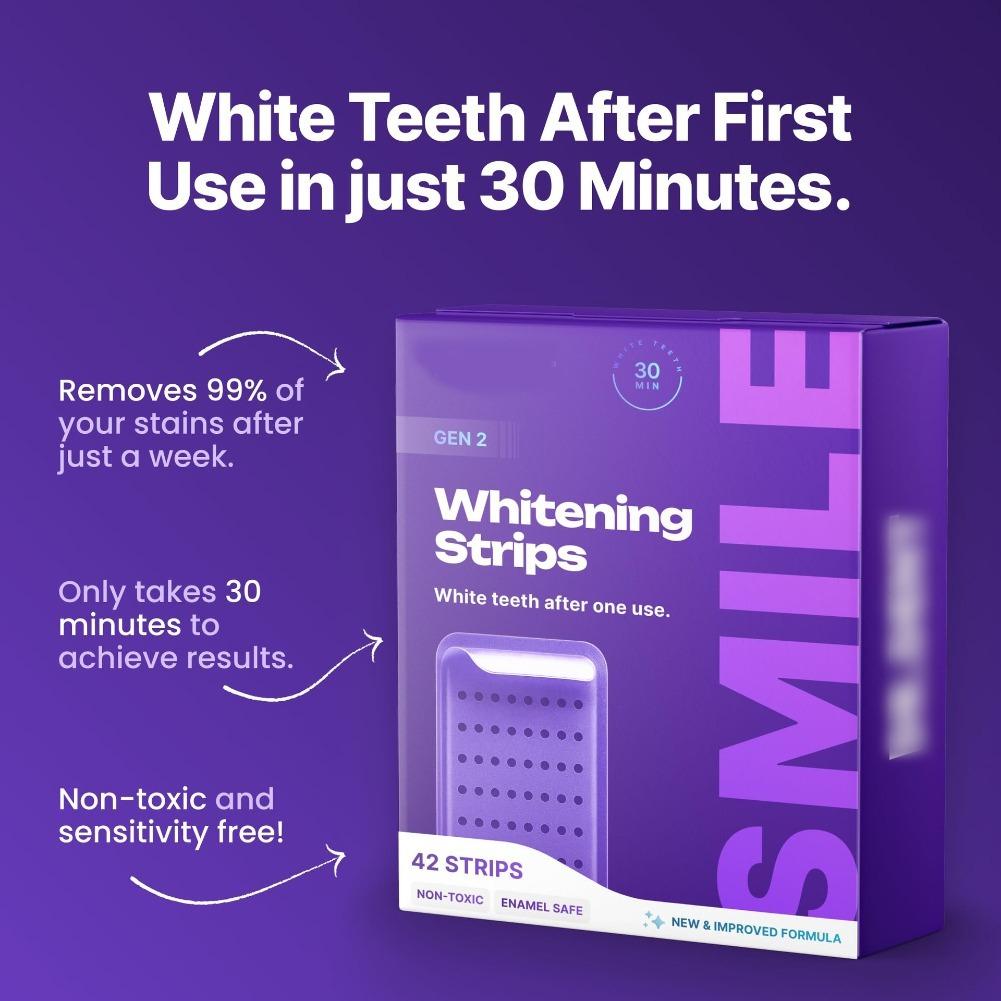 42 Strip Pemutih Gigi Ungu - S - Teeth Whitening Gel Refills ulasan dan harga