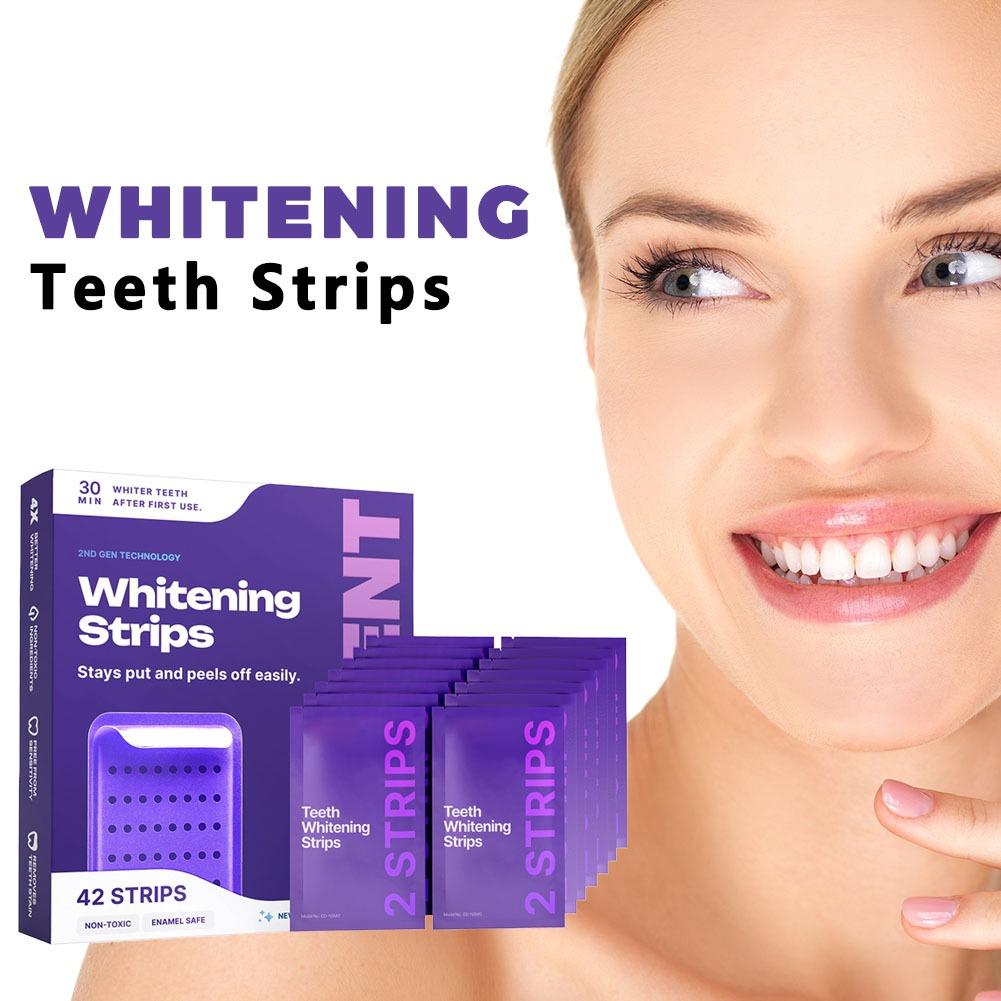 42 Strip Pemutih Gigi Ungu - S - Teeth Whitening Gel Refills ulasan dan harga