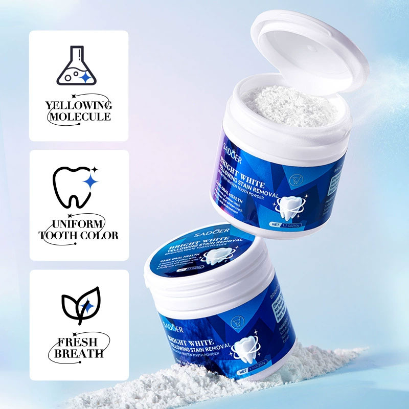 Bubuk Pemutih Gigi Pemutih Gig - Teeth Whitening With Baking Soda ulasan dan harga