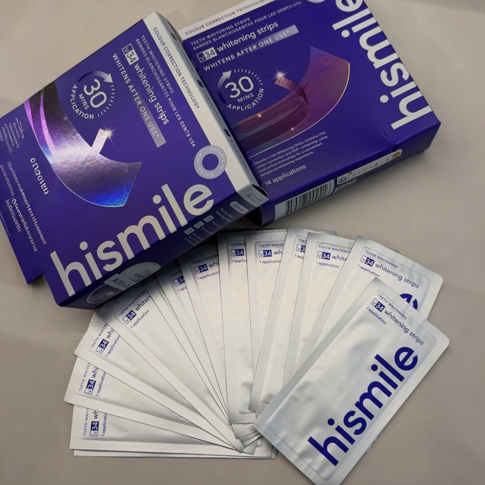 Hismile V34 Strip Pemutih Gigi - Whitening Mouthwash ulasan dan harga