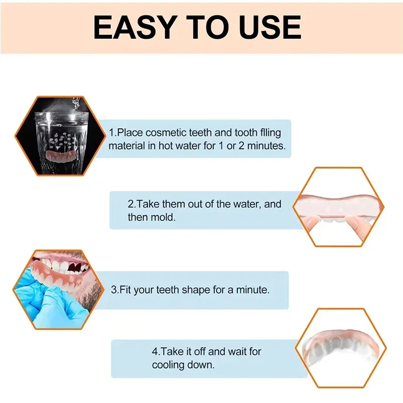 Kit Gigi Tiruan Silikon Lembut - Teeth Whitening Uv ulasan dan harga