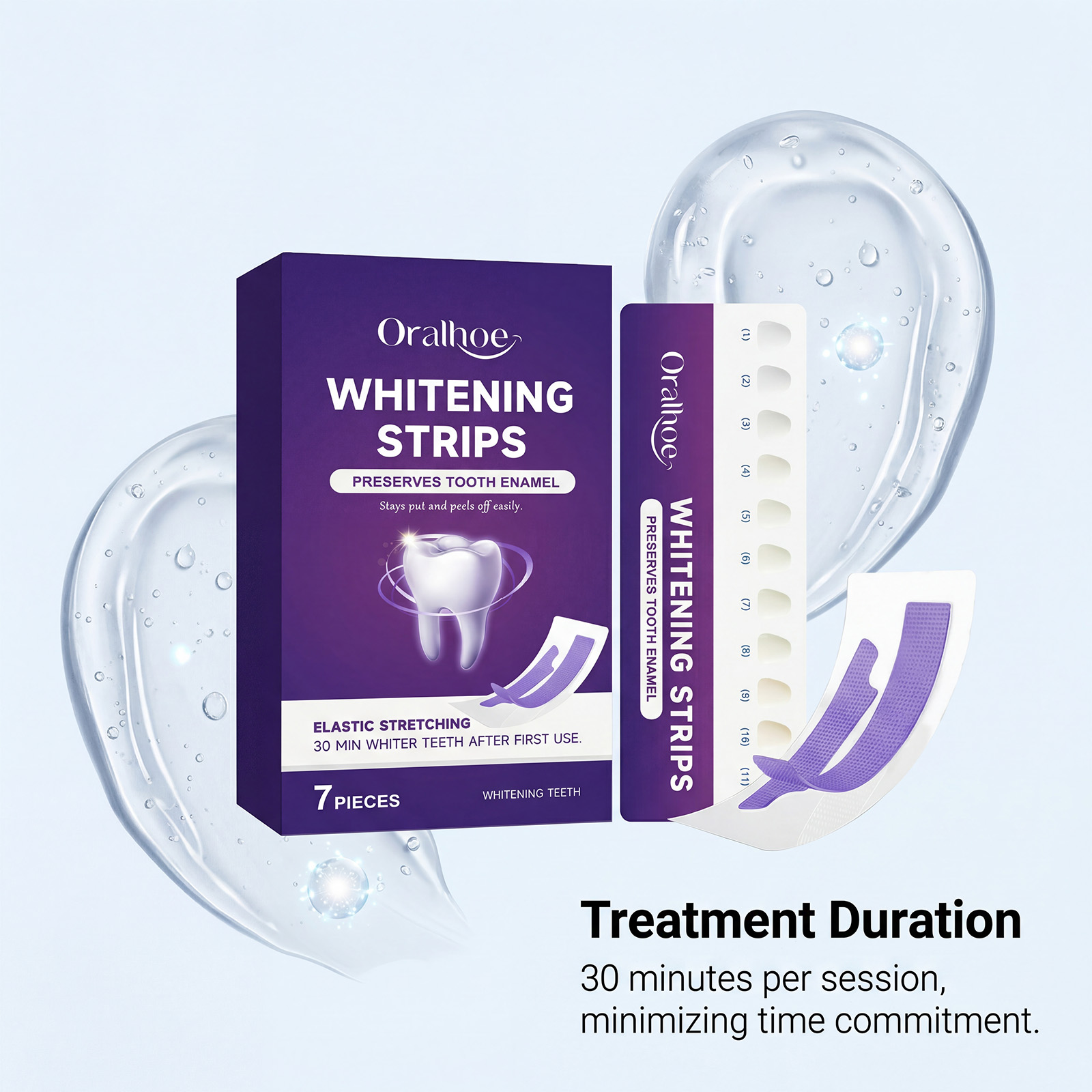 Strip Pemutih Gigi Ungu 30 Men - Teeth Whitening Gel Refills ulasan dan harga