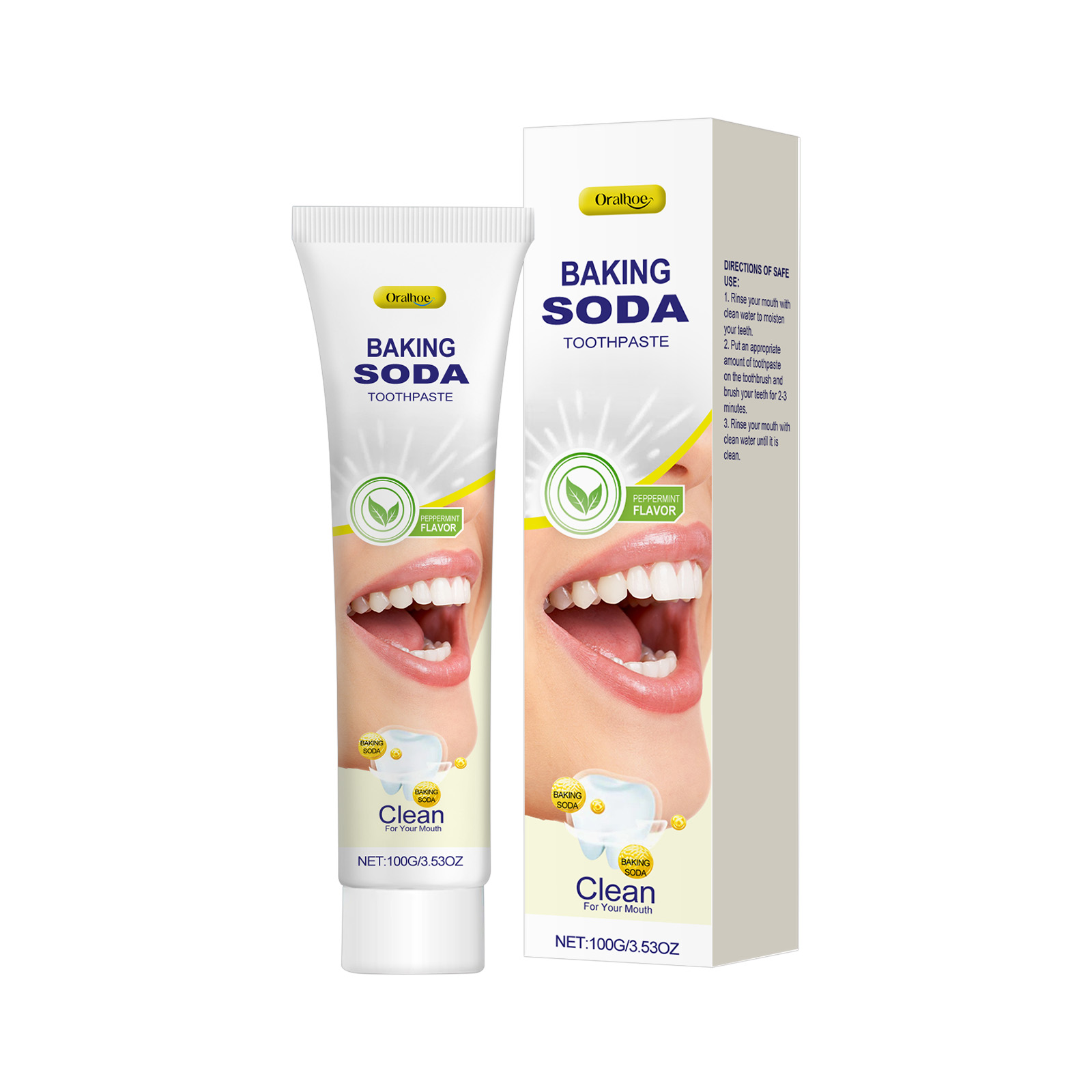 Pasta Gigi Soda Kue Pembersih  - Teeth Whitening With Baking Soda ulasan dan harga