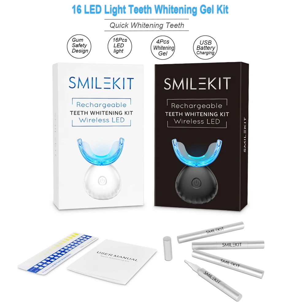 Kit pemutih gigi Mini 16 LED c - Whitening Mouthwash ulasan dan harga
