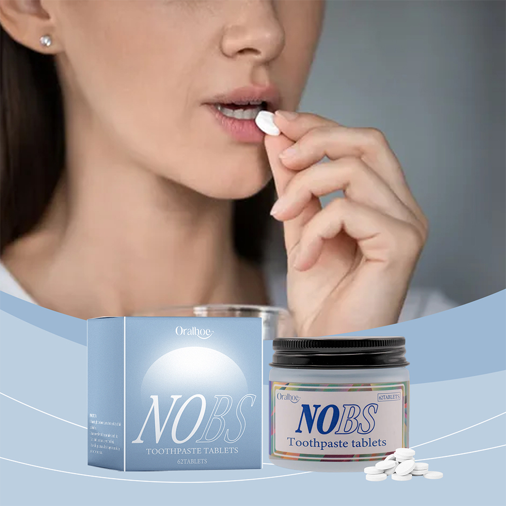 Tablet pasta gigi NOBS-Nano Hy - Teeth Whitening With Baking Soda ulasan dan harga