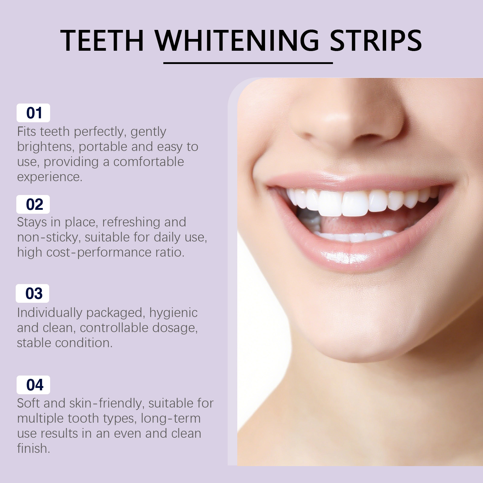Strip Pemutih Gigi Ungu – 30 M - Teeth Whitening Quick ulasan dan harga