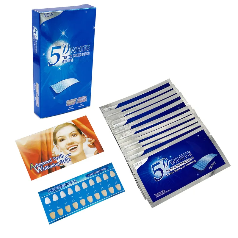 Kit pemutih gigi gel 5D strip  - Teeth Whitening Gel Refills ulasan dan harga