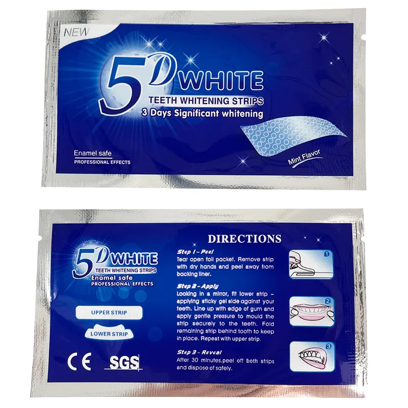 Kit pemutih gigi gel 5D strip  - Teeth Whitening Gel Refills ulasan dan harga