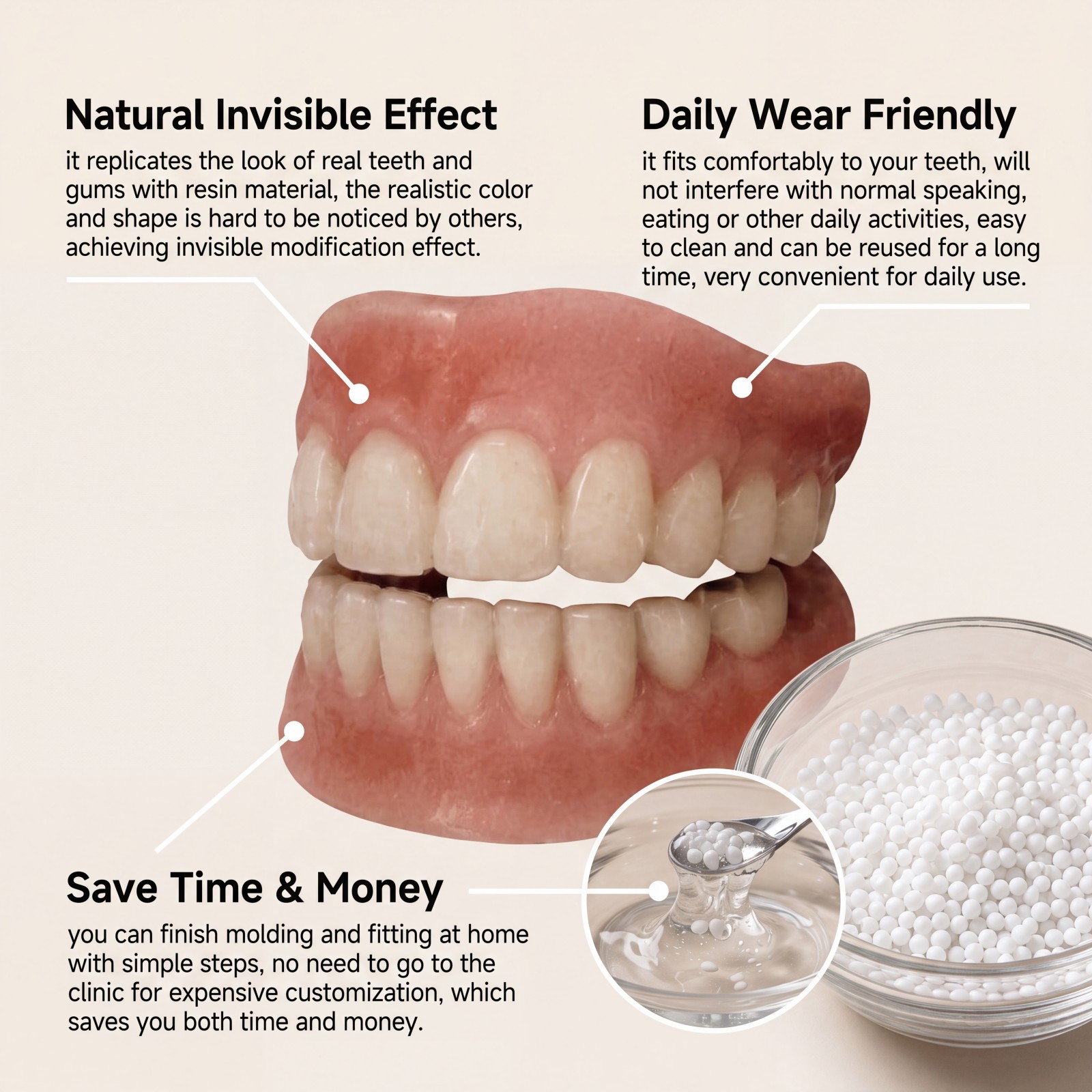 Kit Veneer Gigi Kosmetik Pengg - Teeth Whitening Veneers ulasan dan harga