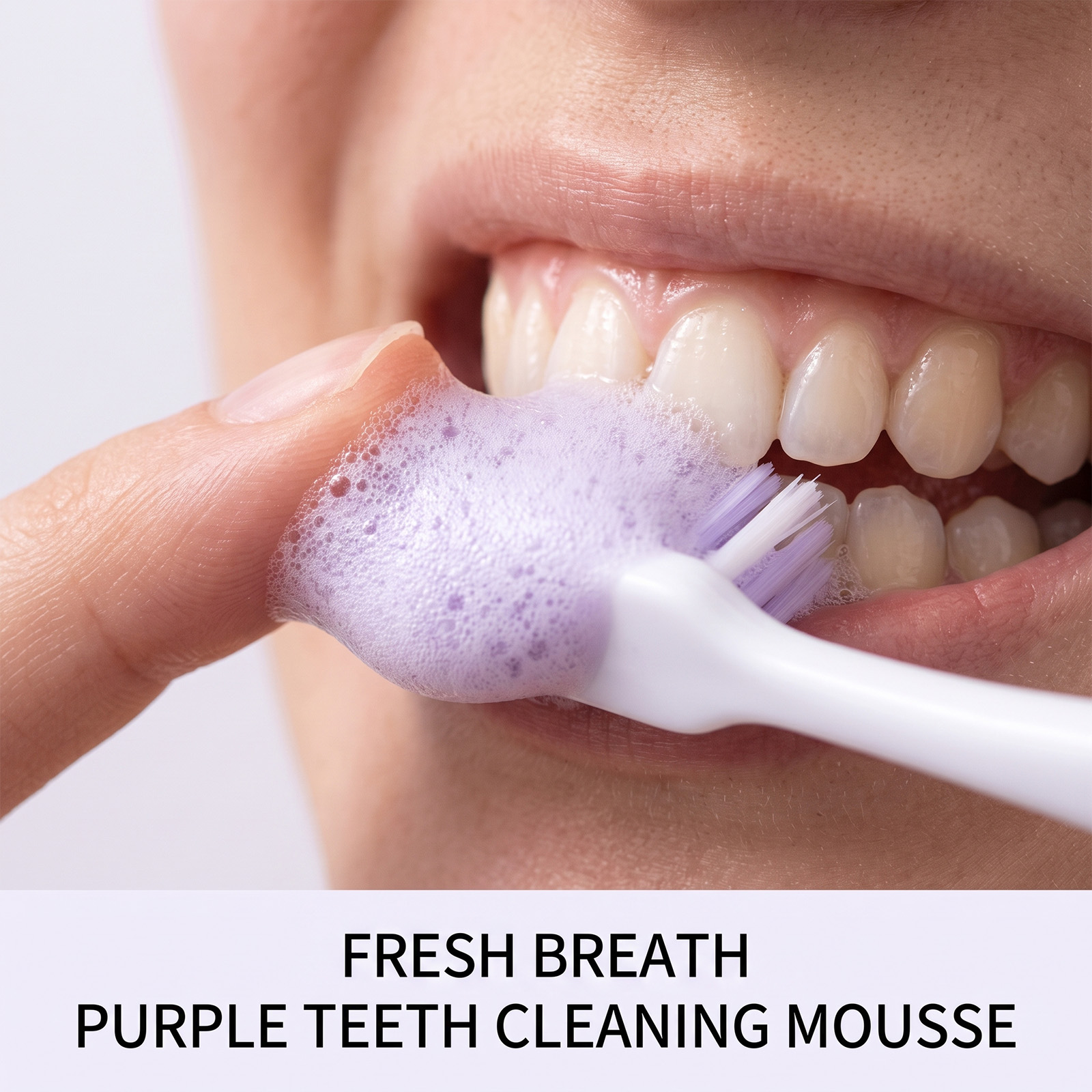 Pasta Gigi Ungu Busa Mousse Pe - Teeth Whitening Mousse ulasan dan harga